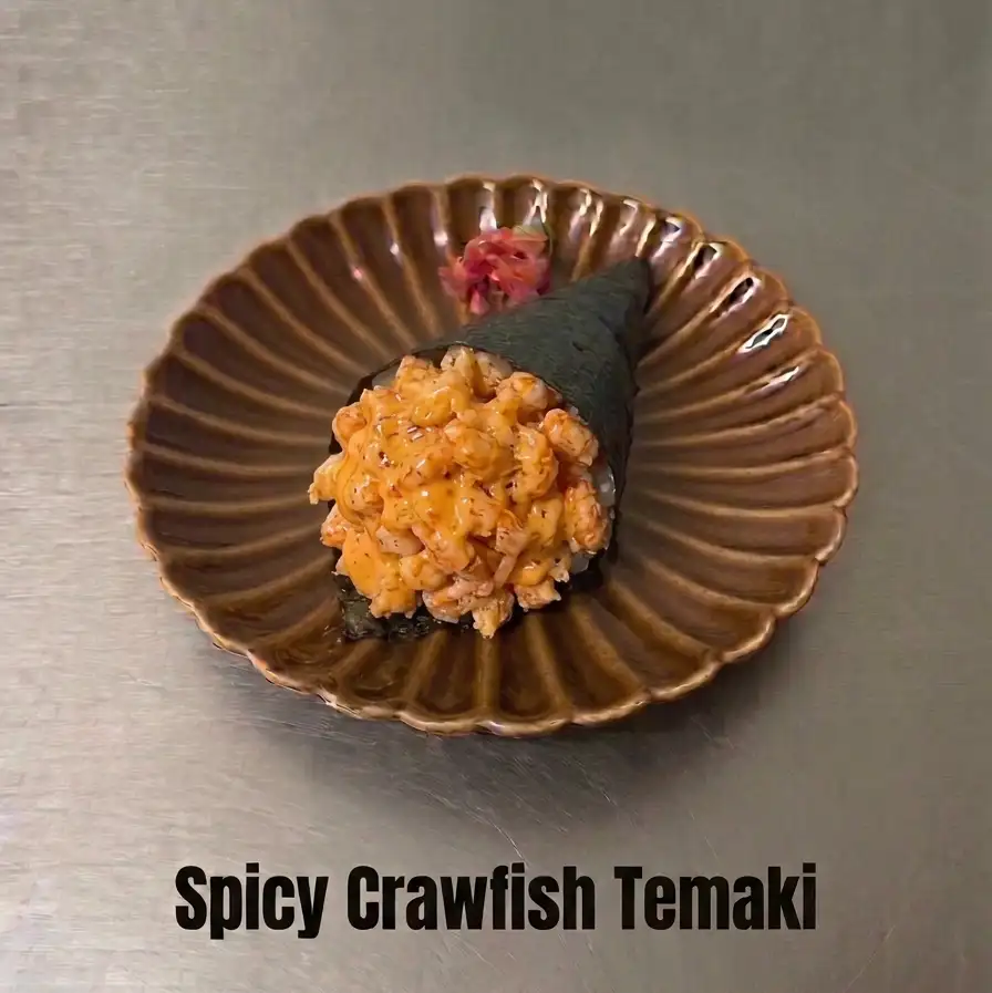 Spicy Crawfish Temaki.
