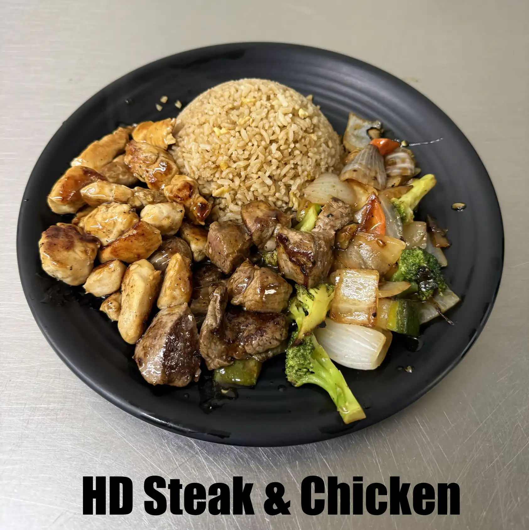 HD14. Hibachi Steak & Chicken.