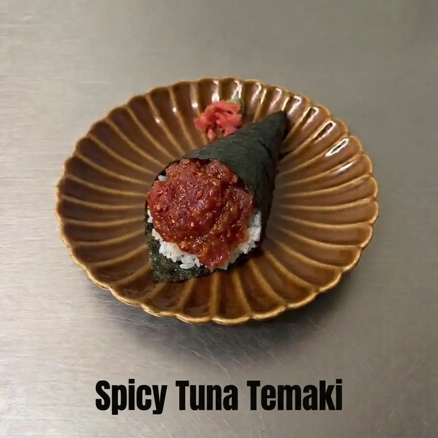 Spicy Tuna Temaki.