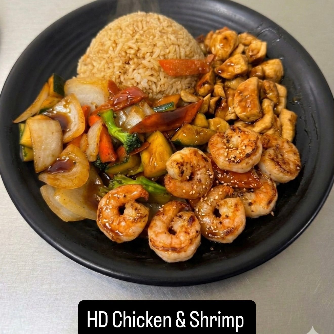 HD11. Hibachi Chicken & Shrimp.